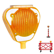  DF02 Solar-Powered Flashing Yellow Light Source