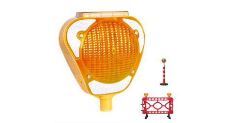  DF02 Solar-Powered Flashing Yellow Light Source