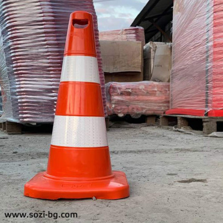 Flexible traffic cone KDR09-4-E, H=500 - buy at best price